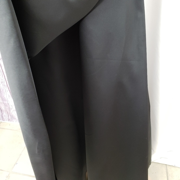 Black Satin • Embellished Bust • Strapless Gown - Picture 5 of 11